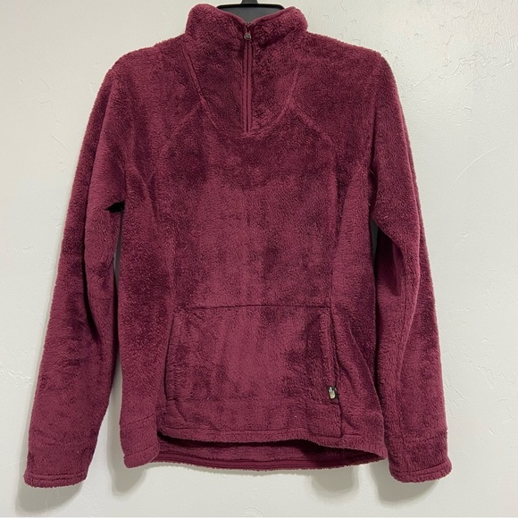 The North Face Pullover Quarter 1/4 Zip Jacket Women's Medium Fuschia/Eggplant - Picture 1 of 5